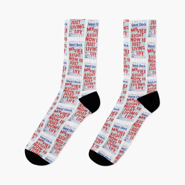 Item preview, My Vibe Right Now Is Just Living Life Guest Check Art (Red) designed and sold by dressedbyjord.