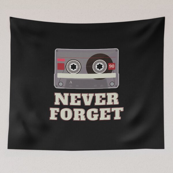 Item preview, Never Forget Retro Vintage Cassette Tape Graphic Novelty Mens Funny T Shirt designed and sold by world-of-things.