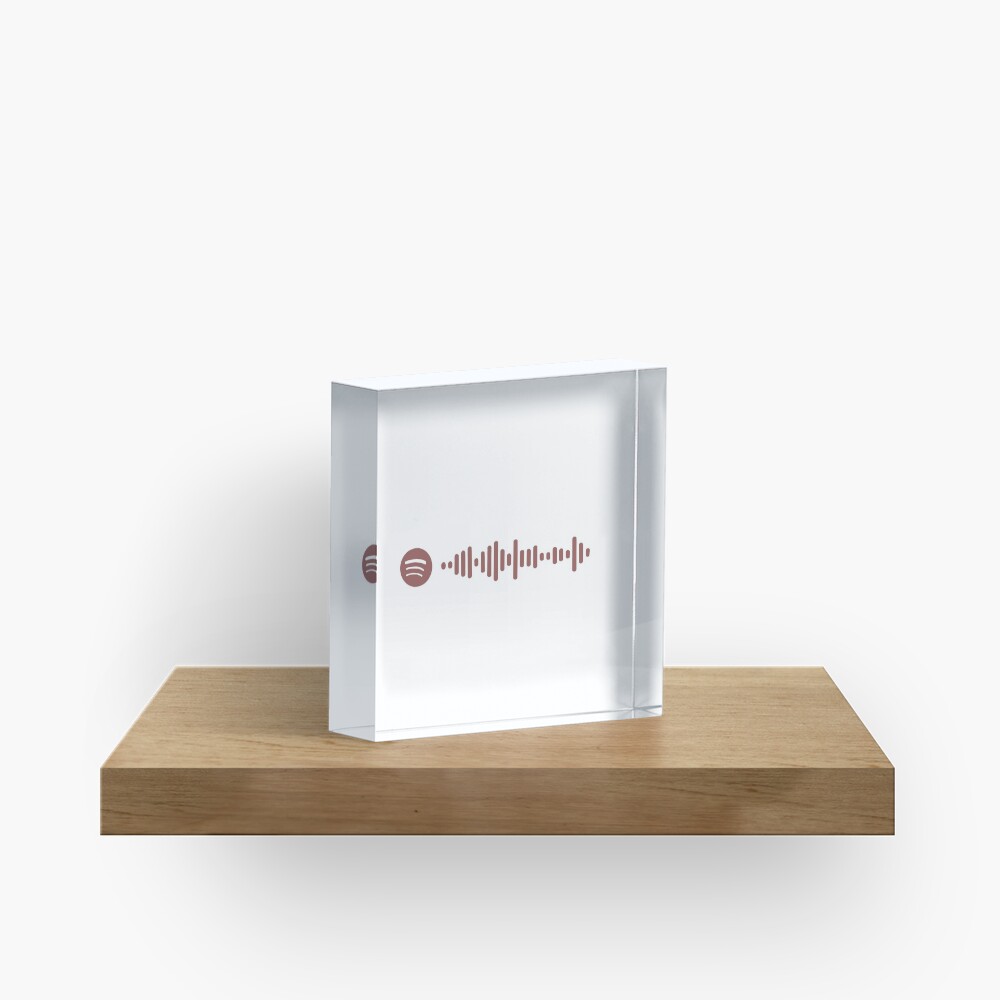 Vista previa del artículo con la obra «Bloque acrílico», diseñado y vendido por TheNerdyMarket.