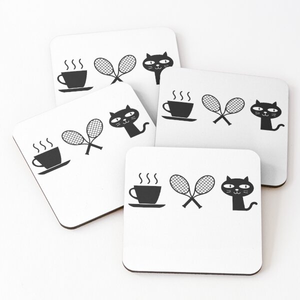 Artikelvorschau, Kaffee. Katzen. Tennis entworfen und verkauft von TheGreenGoat.