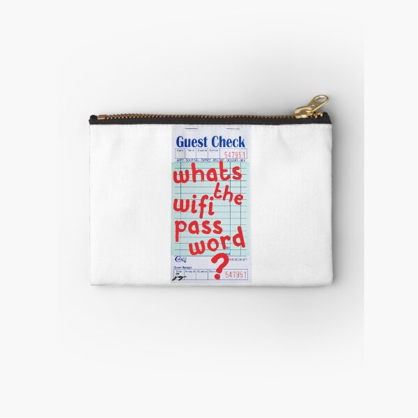 Item preview, What's the WIFI Password? Guest Check Art (Red) designed and sold by dressedbyjord.