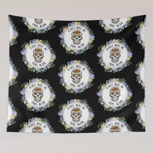 Item preview, Plants make me alive, skull flower designed and sold by Benchamart.