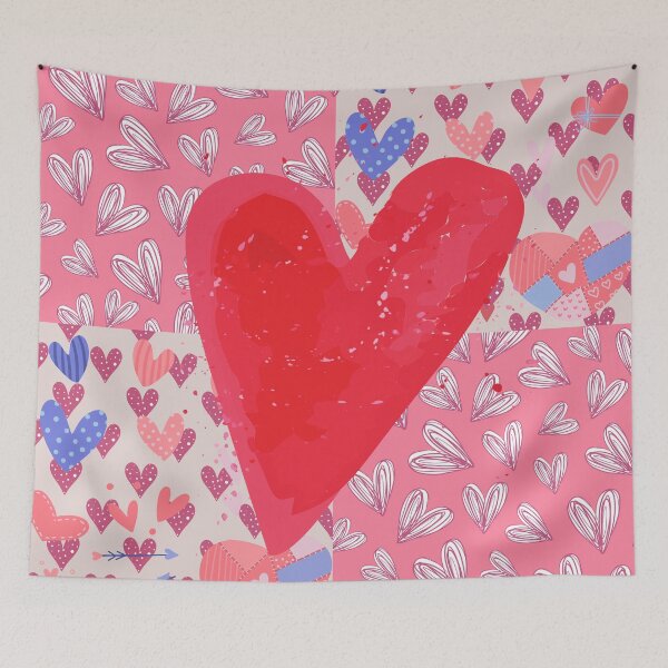 Item preview, Quilted Heart Valentines Day Anniversary Pattern  designed and sold by Designs By YL.