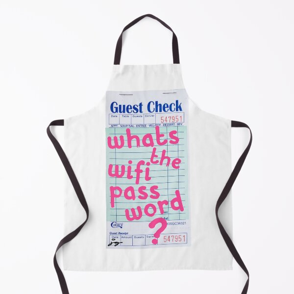 Item preview, What's the WIFI Password? Guest Check Art (Pink) designed and sold by dressedbyjord.