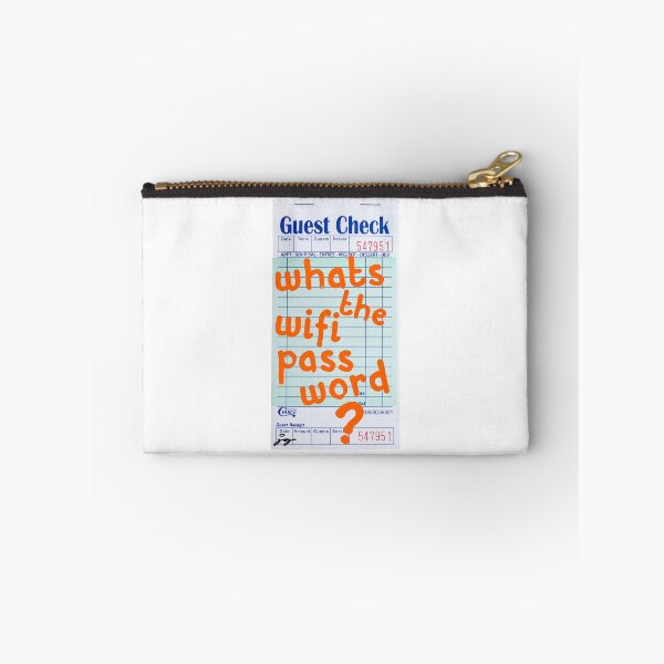 Item preview, What's the WIFI Password? Guest Check Art (Orange) designed and sold by dressedbyjord.