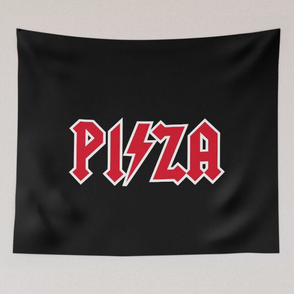 Item preview, Funny pizza Rock Music Pizzeria Metal Pizza lover designed and sold by LaundryFactory.