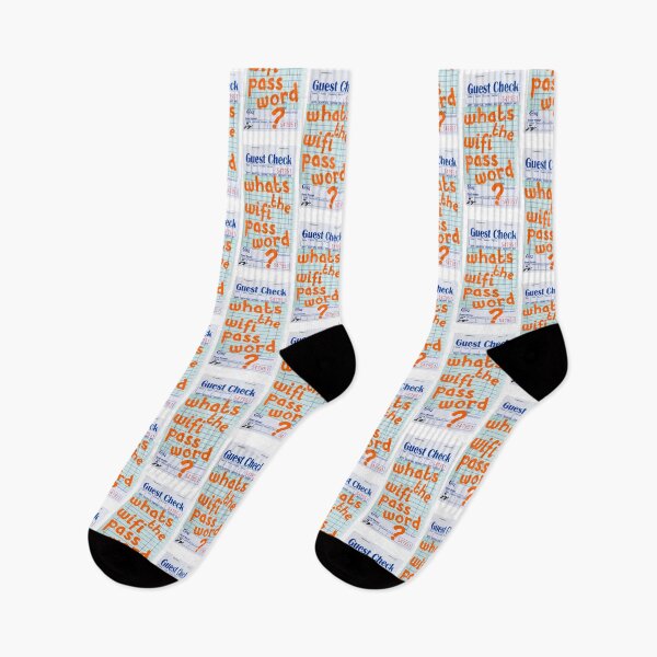 Item preview, What's the WIFI Password? Guest Check Art (Orange) designed and sold by dressedbyjord.