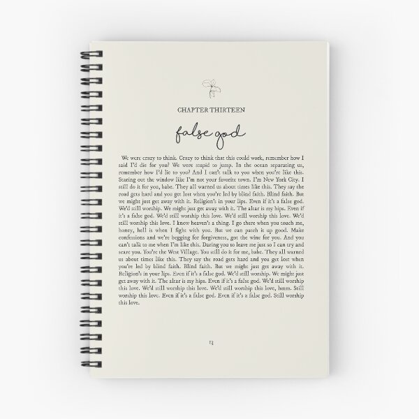 Item preview, False God Lyrics designed and sold by queseraseraa.