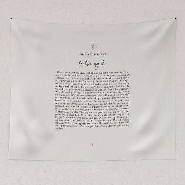 Item preview, False God Lyrics designed and sold by queseraseraa.