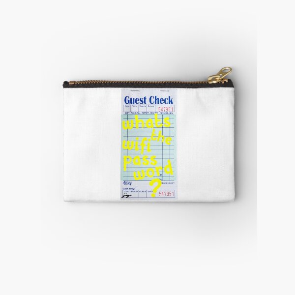 Item preview, What's the WIFI Password? Guest Check Art (Yellow) designed and sold by dressedbyjord.
