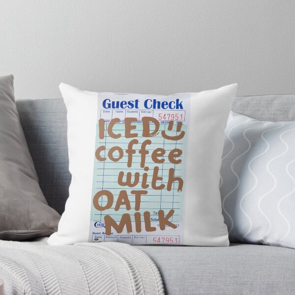 Item preview, Iced Coffee With Oat Milk :) Guest Check designed and sold by dressedbyjord.