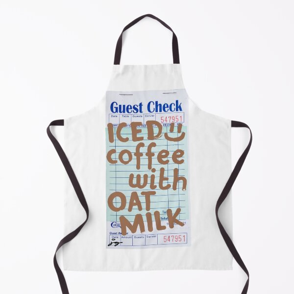 Item preview, Iced Coffee With Oat Milk :) Guest Check designed and sold by dressedbyjord.