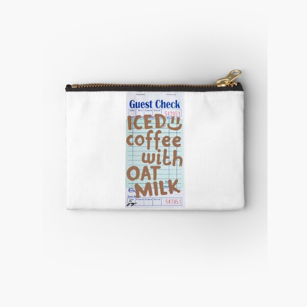 Item preview, Iced Coffee With Oat Milk :) Guest Check designed and sold by dressedbyjord.