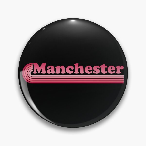 Item preview, Manchester - Retro design (pink) designed and sold by SwnCreations.