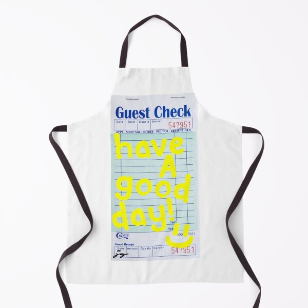 Item preview, Have a Good Day :) Guest Check Art (Yellow) designed and sold by dressedbyjord.