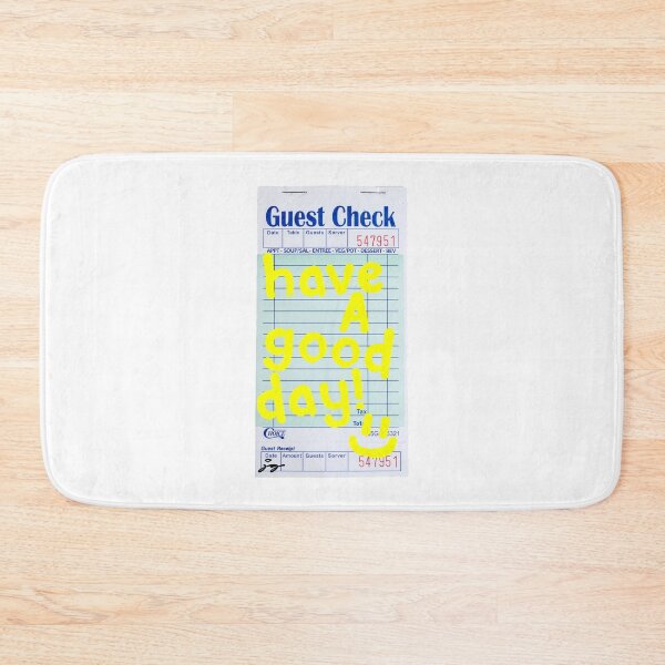 Item preview, Have a Good Day :) Guest Check Art (Yellow) designed and sold by dressedbyjord.