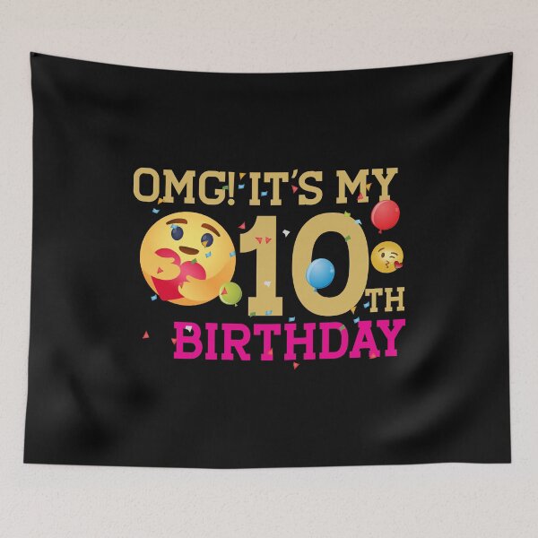 Item preview, 10 Birthday girl, OMG It's My 10th Birthday Girl Shirts, 10 Years old Birthday designed and sold by plussorn.