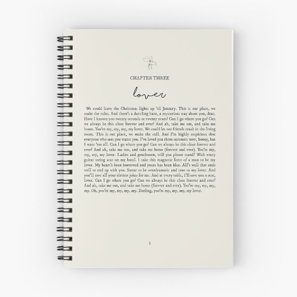 Item preview, Lover Lyrics designed and sold by queseraseraa.
