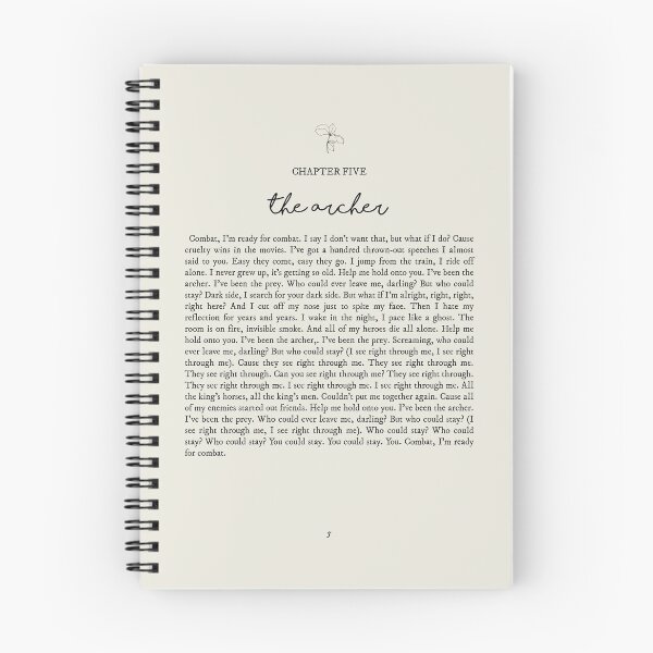 Item preview, The Archer Lyrics designed and sold by queseraseraa.