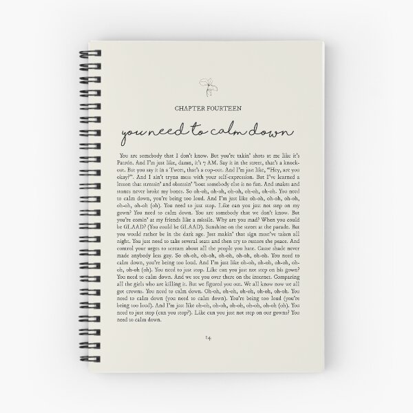 Item preview, You Need To Calm Down Lyrics designed and sold by queseraseraa.