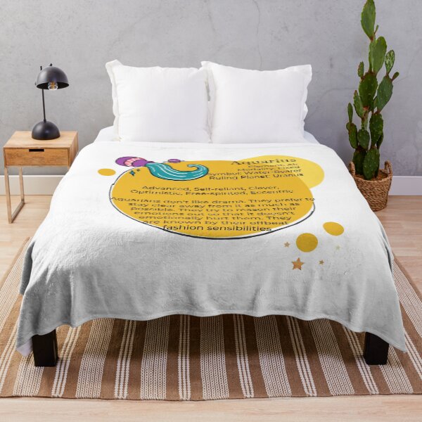 Item preview, Aquarius Zodiac Personality Traits - Aquarius Horoscope, Zodiac Sign Optimistic, Motivational Uranus designed and sold by tsquarefabrics.