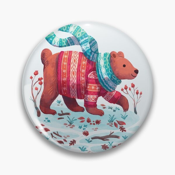 Item preview, Bear walking through the snow  designed and sold by michelledraws.