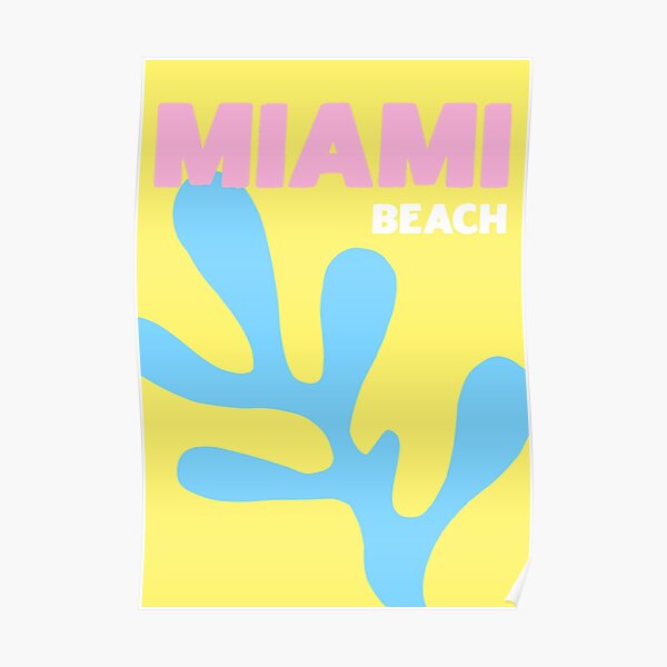 Plage de Miami Poster