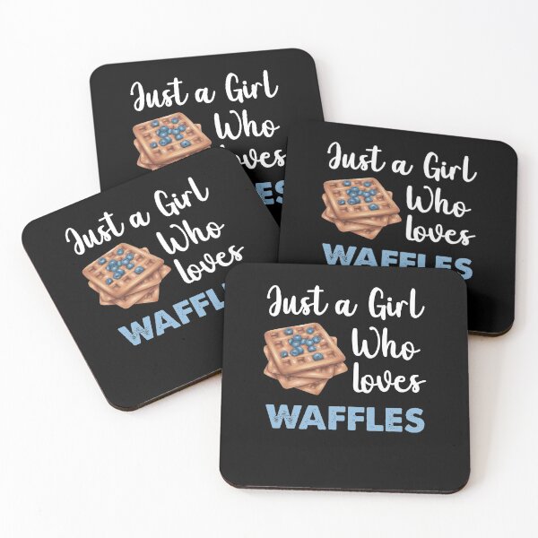 Item preview, Just A Girl Who Loves Waffles designed and sold by SportyDogShop.