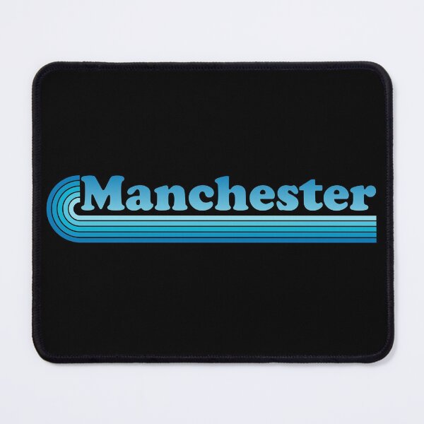 Item preview, Manchester - Retro design (blue) designed and sold by SwnCreations.
