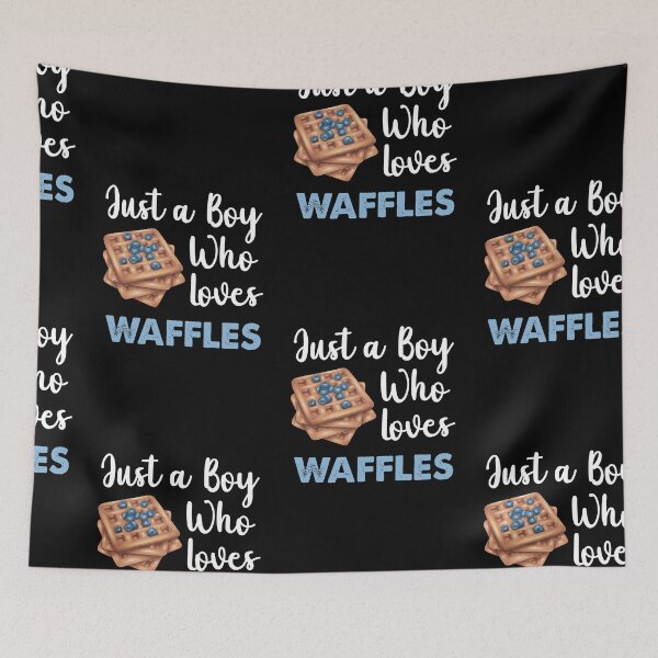 Item preview, Just A Boy Who Loves Waffles designed and sold by SportyDogShop.