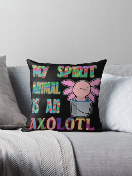 Vista previa del artículo con la obra «Mi espíritu animal es un ajolote», diseñado y vendido por Maculele.