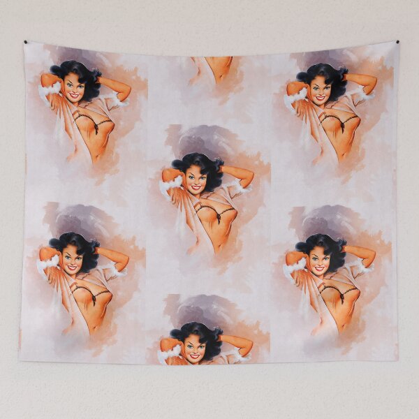 Artikelvorschau, Vintage Pinup Girl Aquarell Design entworfen und verkauft von Paul369.