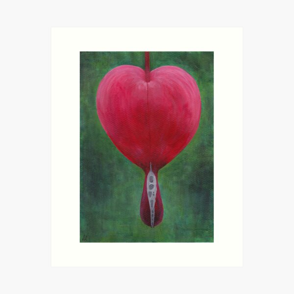 Bleeding Heart flower Art Print