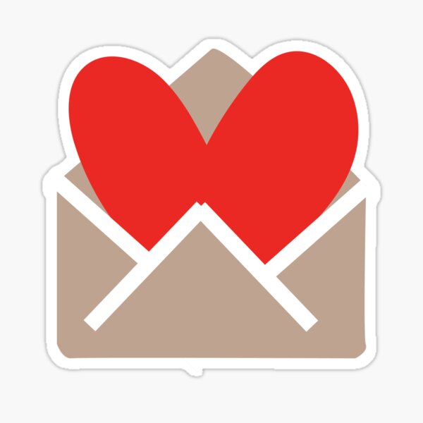 10 Sheets Heart Stickers Love Decorative Sticker Kids Envelopes