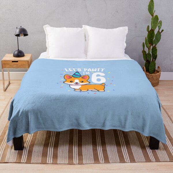 Item preview, 6 años de edad Corgi Dog Lover 6th Birthday Party Outfit Camiseta para niños designed and sold by LynnetteKabelma.