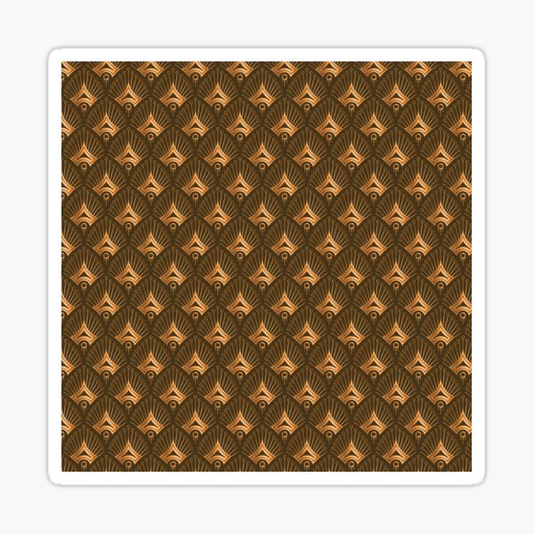 Item preview, Art Deco Brown and Gold designed and sold by OtterFactory.
