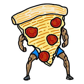 Artwork thumbnail, Part Human Part Pizza by NiceButton