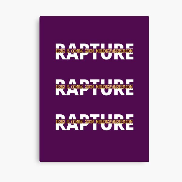 Rapture Split Simple Design - Christian Canvas Print