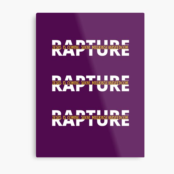 Rapture Split Simple Design - Christian Metal Print
