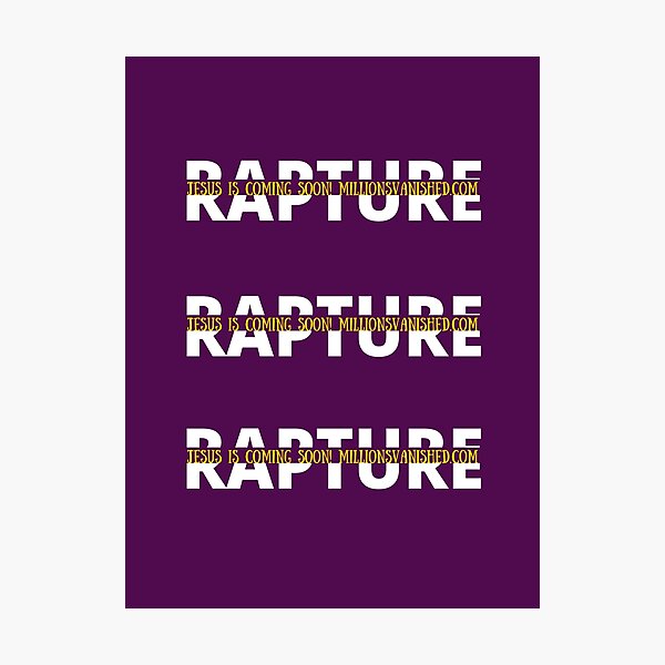 Rapture Split Simple Design - Christian Photographic Print