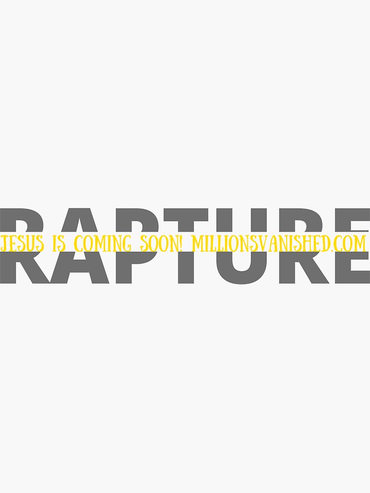 Thumbnail 3 of 3, Sticker, Rapture Split Simple Design - Christian designed and sold by 1thes416.