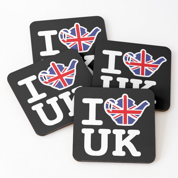 Item preview, I love UK Union Jack Flag United Kingdom British teapot designed and sold by LaundryFactory.