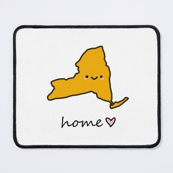 Item preview, cute New York state happy face Albany colors designed and sold by Maple Design Studio.