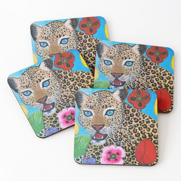 Item preview, Leopard in flowers designed and sold by Rebekah Gavra.