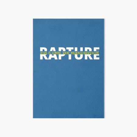Rapture Split Simple Design - Christian Art Board Print