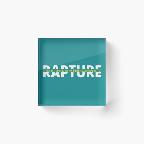 Rapture Split Simple Design - Christian Acrylic Block