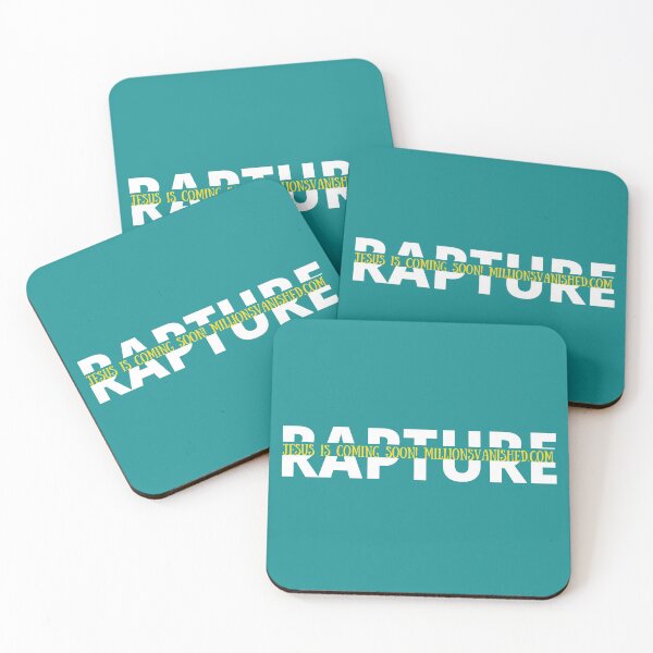 Rapture Split Simple Design - Christian Coasters (Set of 4)