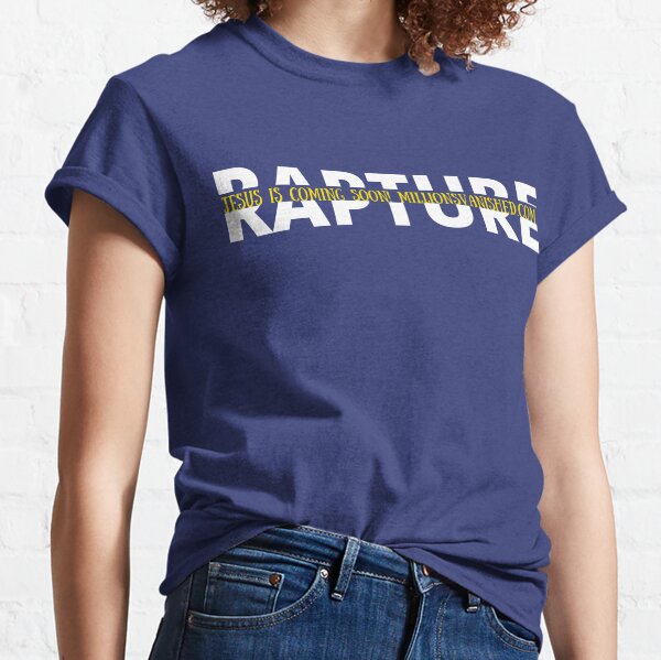 Rapture Split Simple Design - Christian Classic T-Shirt