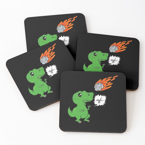 Item preview, Funny T-Rex Dinosaur Cartoon Meteorite Rock Paper Scissors designed and sold by RJ-Art.