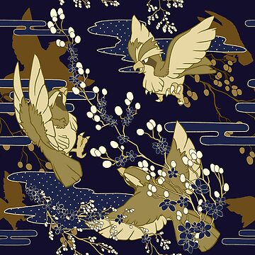 Aperçu de l'œuvre Fleurs et oiseaux de HybridDragoness